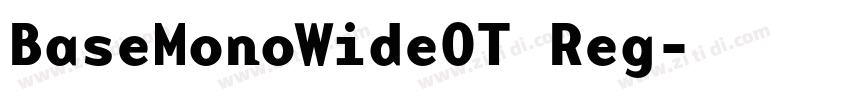 BaseMonoWideOT Reg字体转换 BaseMonoWideOT Reg字体转换